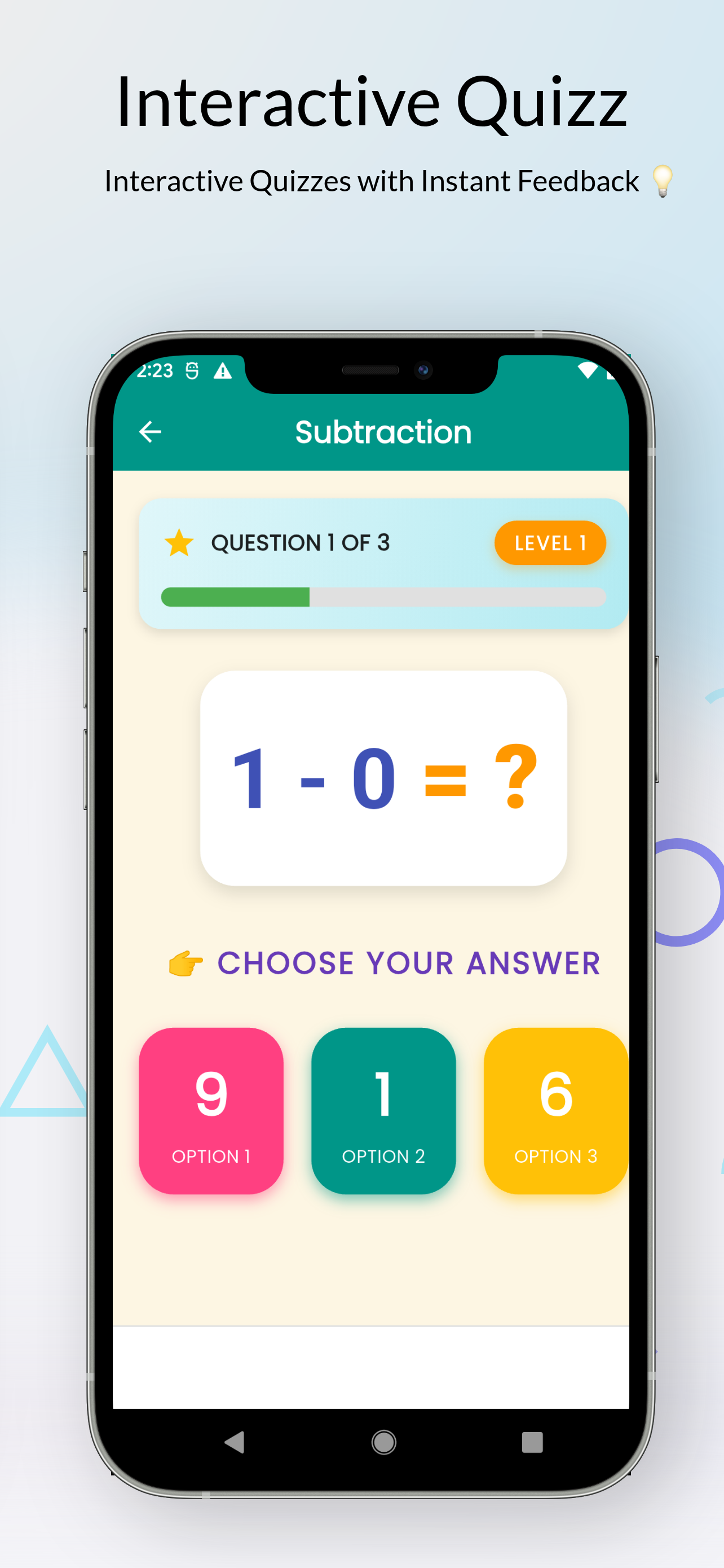 Easy Maths app screenshot showing tables learning interface